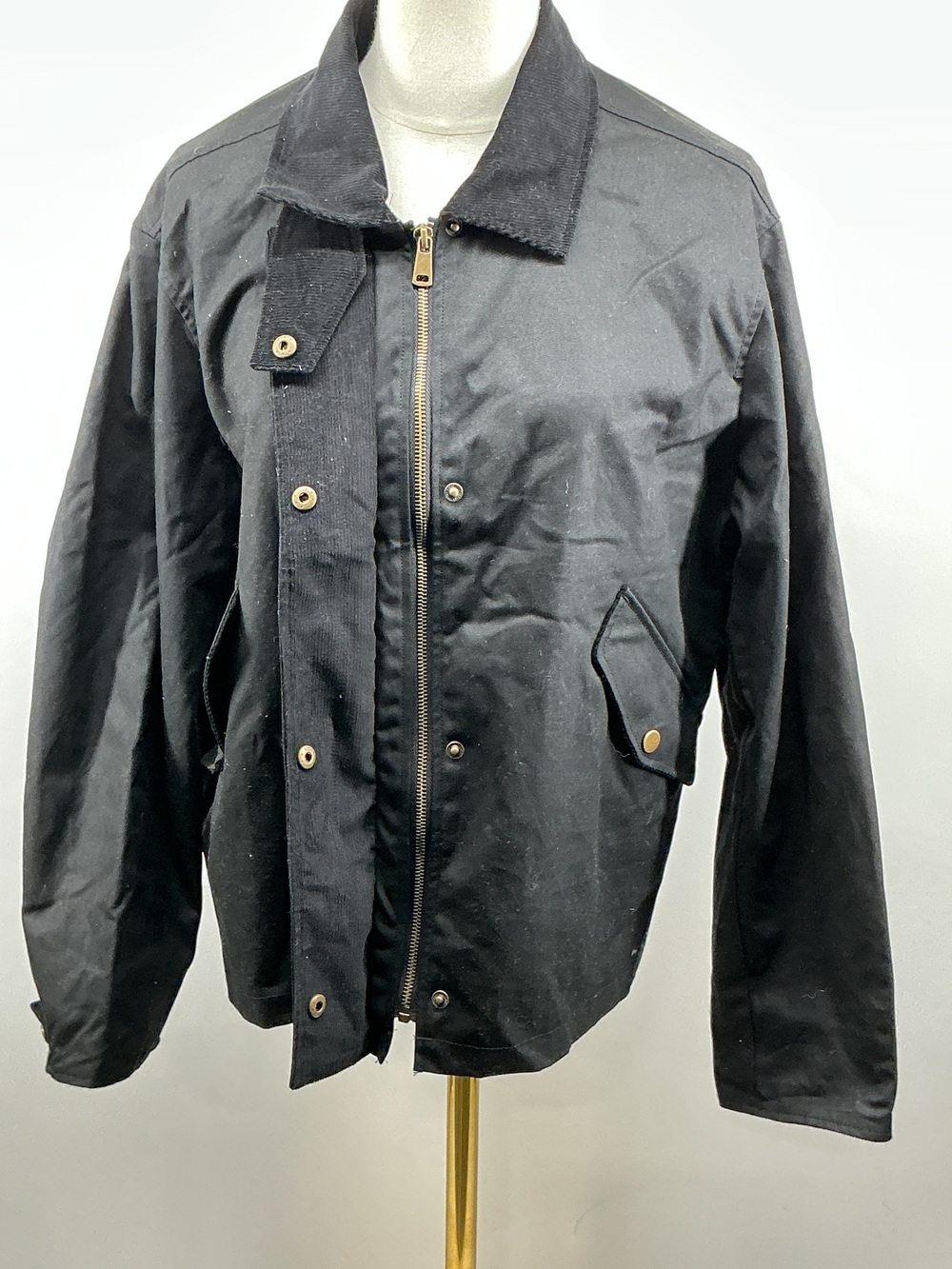Organic Waxed Cotton Cropped Barn Jacket